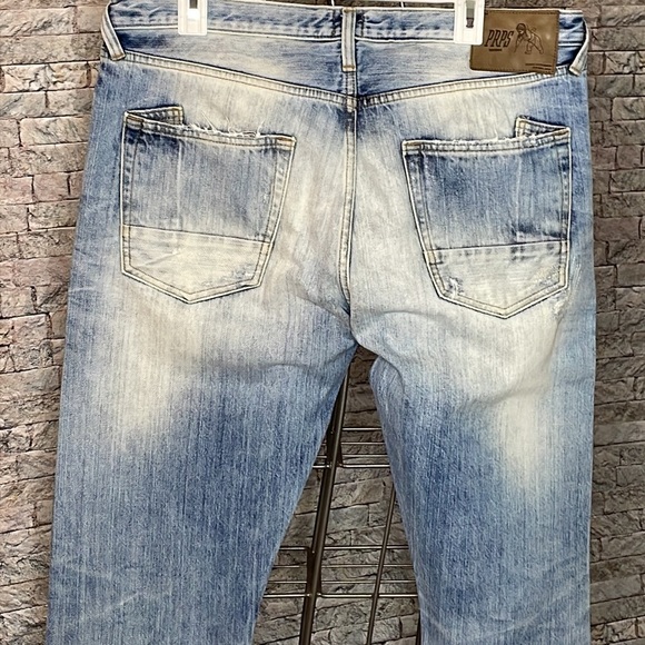 🔥🔥PRPS MEN JEANS Denim distresses with patch Size: 36 🔥🔥 - Picture 5 of 9